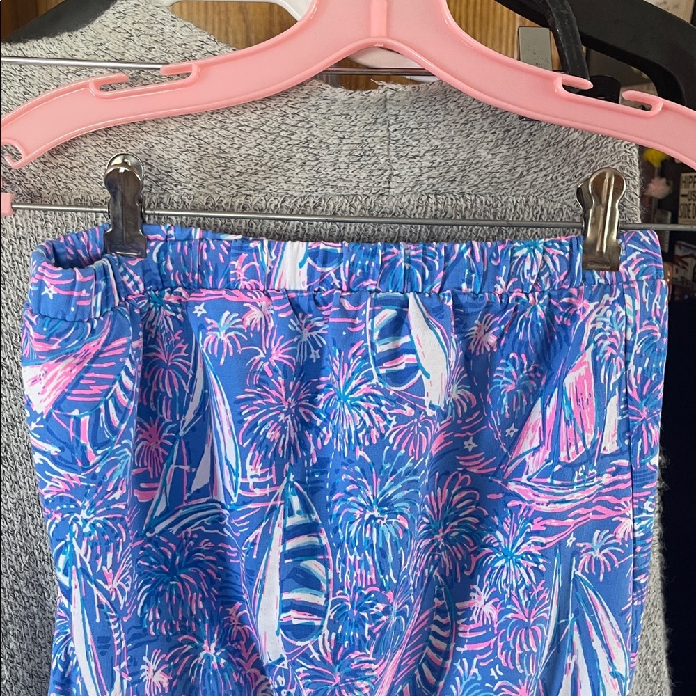 Lilly Pulitzer Jace Romper Size XS Blue Strapless Sailabration Nautical - Picture 3 of 7